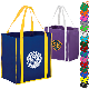 Picture of HEAVY DUTY TWO-TONE NON-WOVEN SHOPPER TOTE BAG with Gusset 12 Inch x 13 Inch x 8 Inch
