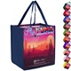 Picture of SUBLIMATED PET NON-WOVEN GROCERY TOTE BAG with Gusset - 2 Sided (13 Inch x 15 Inch x 10 Inch)