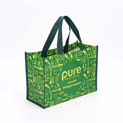 Picture of SUBLIMATED PET NON-WOVEN TOTE BAG with Gusset - 4 Sided (14 Inch x 12 Inch x 6 Inch)