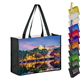 Picture of SUBLIMATED PET NON-WOVEN GROCERY TOTE BAG with Gusset - 2 Sided (18 Inch x 16 Inch x 5 Inch)