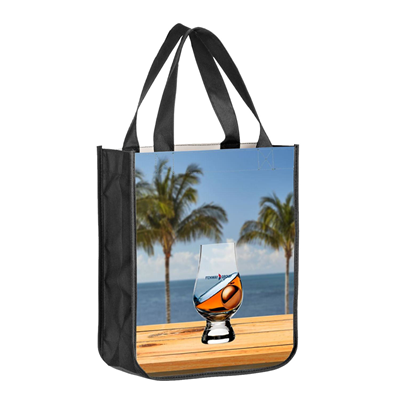 Picture of NON WOVEN TOTE BAG - SUBLIMATED SHOPPER TOTE BAG with Rounded Bottom Gusset