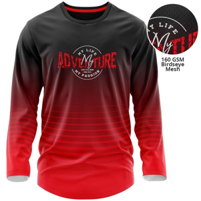 Picture of MEN'S 160 GSM BIRDSEYE MESH SUBLIMATION LONG SLEEVE TEE SHIRT