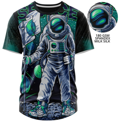 Picture of YOUTH 180 GSM SPANDEX MILK SILK SUBLIMATION SHORT SLEEVE TEE SHIRT