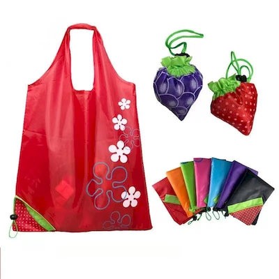 Picture of PORTABLE STRAWBERRY SHOPPER TOTE BAG