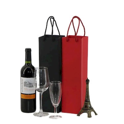 Picture of SINGLE BOTTLE WINE TOTE PAPER BAG