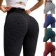HIGH WAIST HONEYCOMB JACQUARD YOGA PANTS image 2