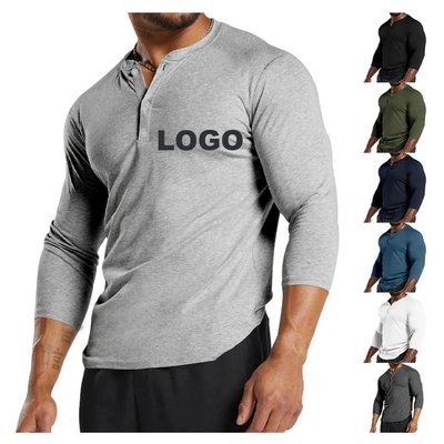 Picture of SOLID COLOR MENS LONG SLEEVE T-SHIRT