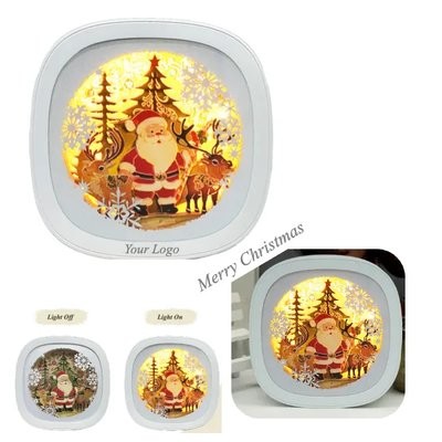 Picture of CHRISTMAS GIFT PAPER CARVING LAMP NIGHT LIGHT