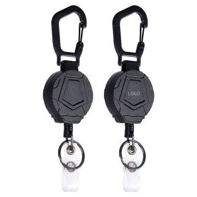 Picture of RETRACTABLE KEYRING CHAIN HEAVY DUTY CARABINER BADGE HOLDER