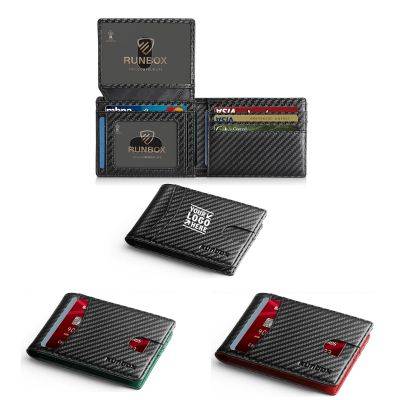 Picture of CARBON FIBRE WALLET LEATHER MENS HIGH-END FEEL