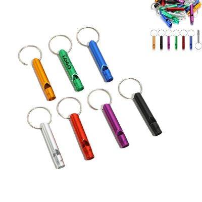 Picture of ALUMINIUM EMERGENCY WHISTLE with Keyring Chain