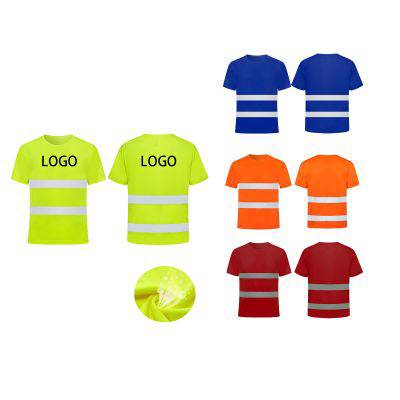 Picture of QUICK DRYING UNISEX REFLECTIVE SAFETY SHORT SLEEVE TEE SHIRT