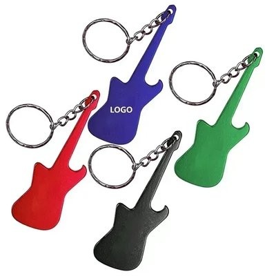 Picture of GUITAR SHAPE BOTTLE OPENER with Keyring Chain