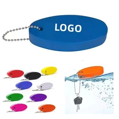Picture of OVAL PU FLOATING KEYRING CHAIN
