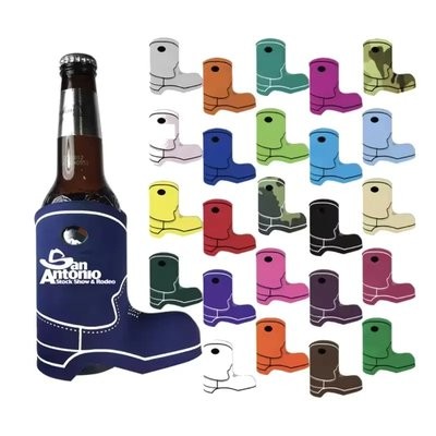 Picture of COWBOY BOOT SHAPE PREMIUM FOAM WINE BOTTLE COOLER