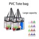 CLEAR TRANSPARENT PVC PLASTIC TOTE BAG image 2