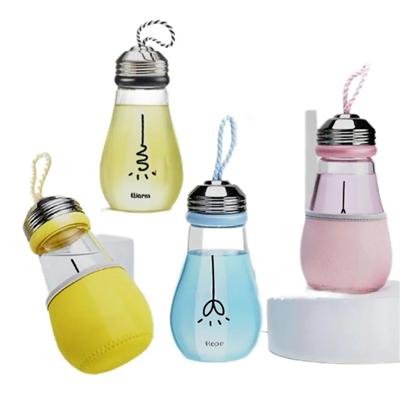 Picture of BULB SHAPE GLASS WATER BOTTLES
