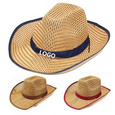 Picture of STRAW COWBOY HAT CURVE VISOR