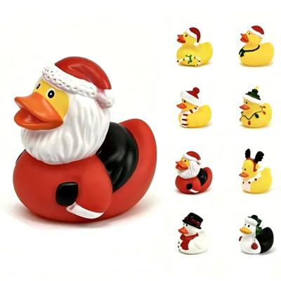 Picture of 2 INCH CHRISTMAS RUBBER DUCK TOY