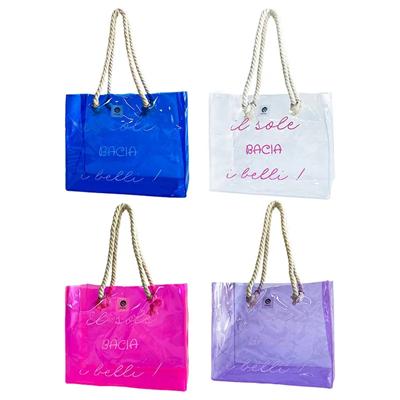 Picture of PVC BEACH TOTE BAG with Cotton Rope Handles