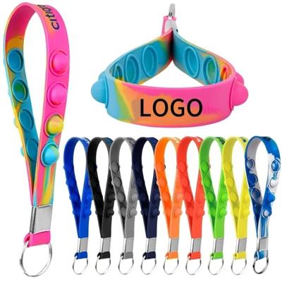 Picture of SILICON POP FIDGET WRIST STRAP KEYRING CHAIN