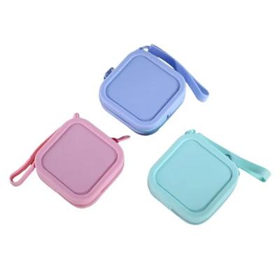 Picture of SQUARE SILICON ZIPPER POUCH with Wrist Strap
