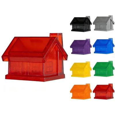 Picture of TRANSLUCENT PLASTIC HOUSE-SHAPED COIN BANK