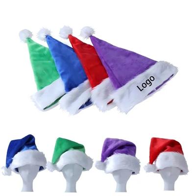 Picture of SOFT PLUSH CUSTOM FATHER CHRISTMAS SANTA HAT
