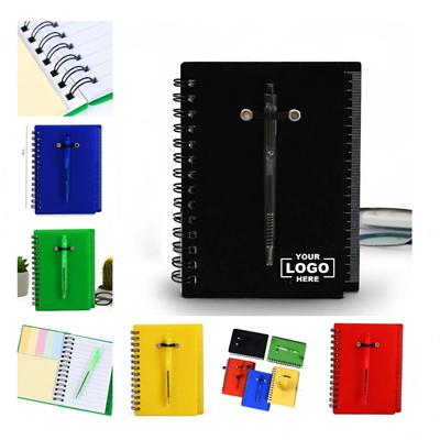 Picture of COIL NOTEBOOKS with Pen Sticky Notes Set