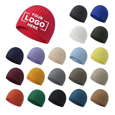 Picture of SOLID COLOR AUTUMN WINTER KNITTED HAT