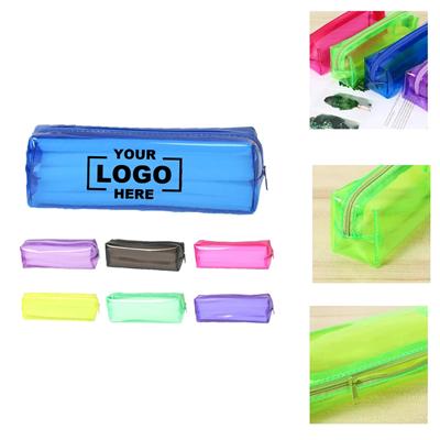Picture of PVC COLORED PENCIL CASE STATIONERY ZIPPER BAG