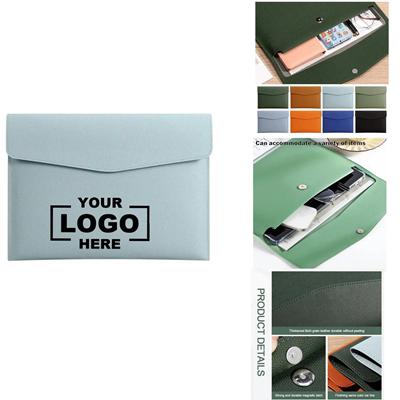 Picture of PU LEATHER BUSINESS DOCUMENT STORAGE FOLDERS
