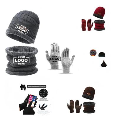Picture of 3 PIECE WINTER WARMTH HAT GLOVES SCARF