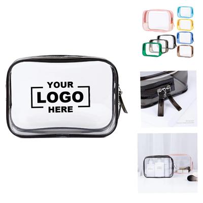 Picture of CLEAR TRANSPARENT MAKEUP BAG PVC COSMETICS