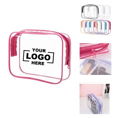 Picture of PVC CLEAR TRANSPARENT TOILETRY BAG COSMETICS STORAGE