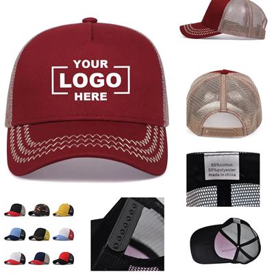 Picture of COTTON POLYESTER BASEBALL CAP SUMMER TRUCKER HATS