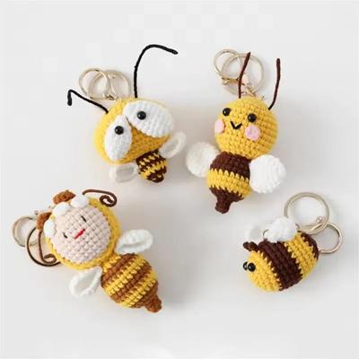 Picture of HANDMADE CROCHET BEE KEYRING CHAIN