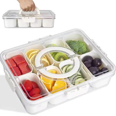 Picture of PORTABLE SNACKLE BOX CONTAINER VEGGIE SERVING TRAY