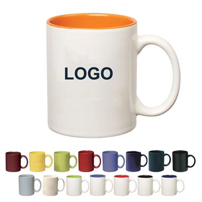Picture of 11OZ COLORED STONEWARE MUG with C-handle