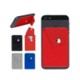 SILICONE PHONE WALLET with Button image 2