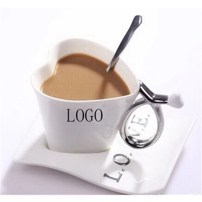 Picture of HEART PORCELAIN COFFEE MUG