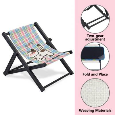 Picture of MINI BEACH CHAIR PHONE STAND HOLDER FOR DESK TOP DISPLAY
