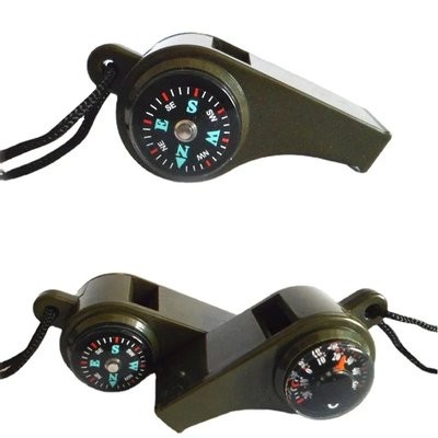 Picture of OUTDOOR 3-IN-1 COMPASS THERMOMETER WHISTLE