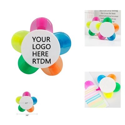 Picture of FLOWER SHAPE NEON FLUORESCENT PEN