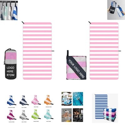 Picture of BEACH TOWEL with Round & Square Mesh Pocket