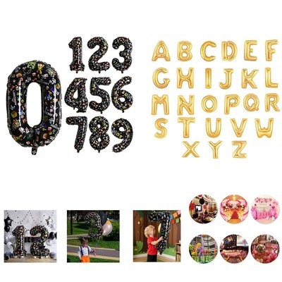 Picture of 32 PARTY-USE BALLOONS with Letters or Number