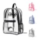 SECURITY CLEAR TRANSPARENT PVC BACKPACK RUCKSACK image 2