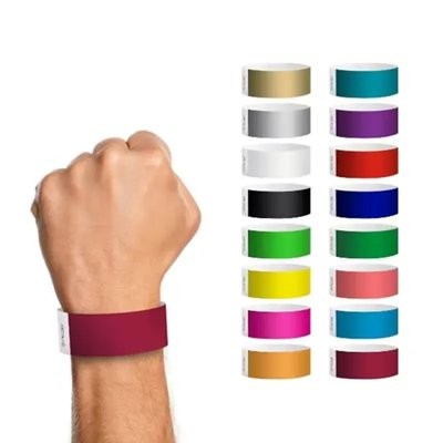 Picture of CUSTOM 3 & 4 DISPOSABLE PAPER WRISTBANDS FOR EVENTS