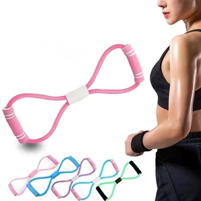 Picture of 8 SHAPE YOGA FITNESS TENSION ROPE EXERCISE BAND