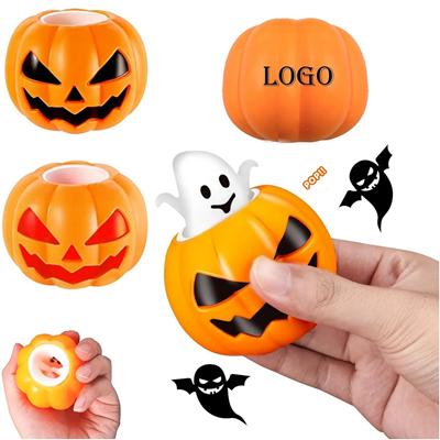 Picture of PUMPKIN STRESS TOYS with Ghost in Cup